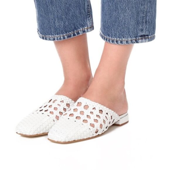 LOQ Marti Mules Slip On Woven Leather Shoe - Picture 1 of 7